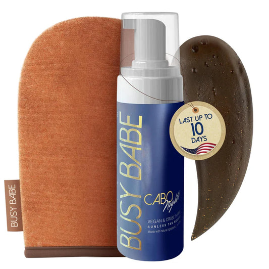 Busy Babe | Cabo Nights Self Tan Mousse w/Mitt.