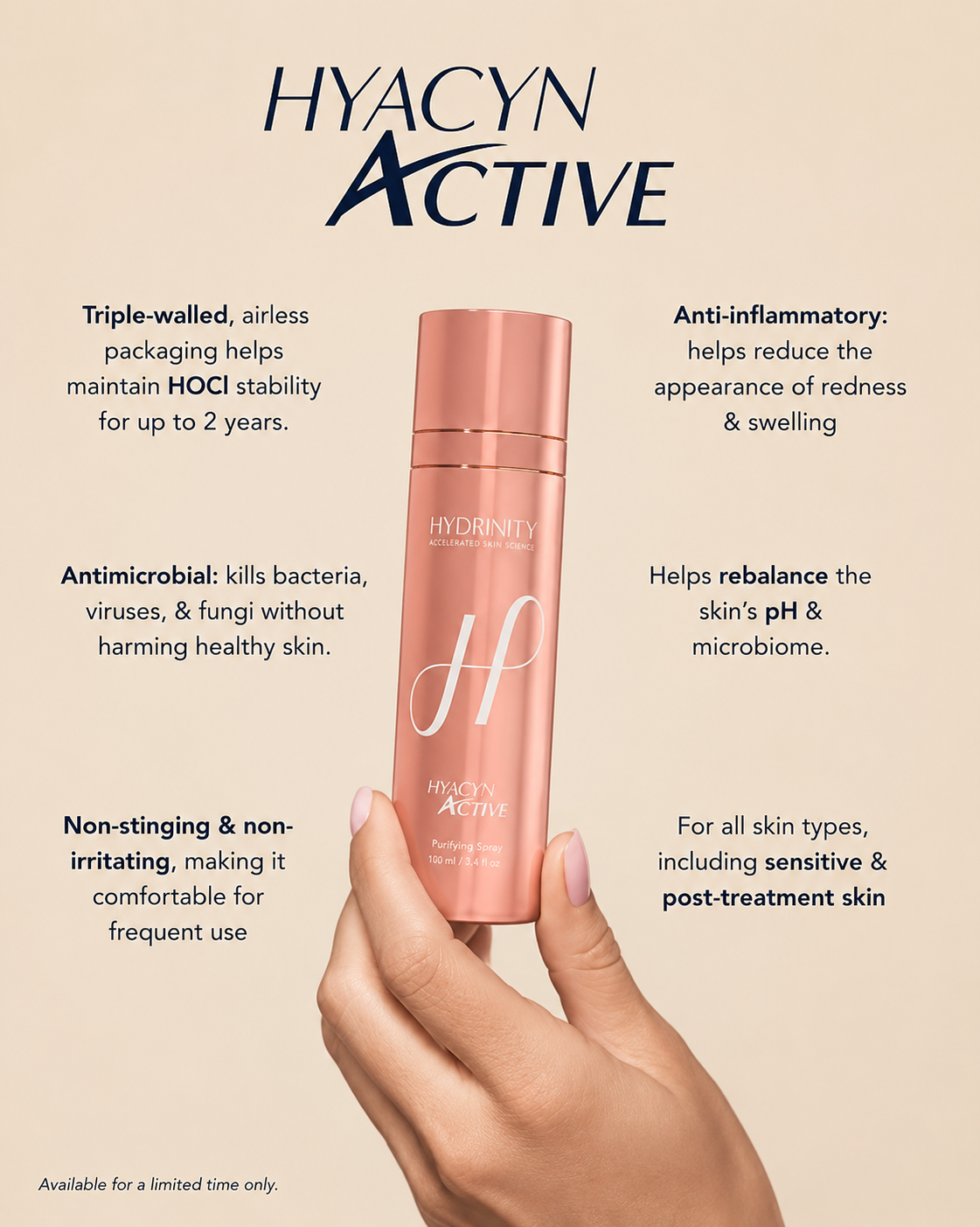 Limited Edition Rose Gold-Hydrinity Hyacin Active