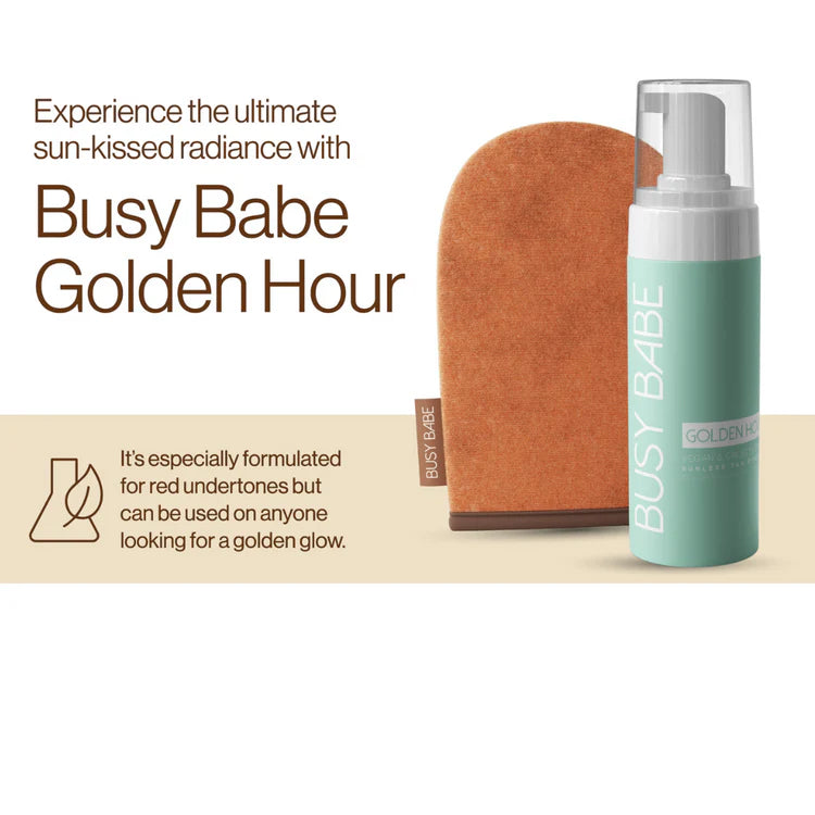 Busy Babe | Golden Hour Self Tan Mousse w/Mitt