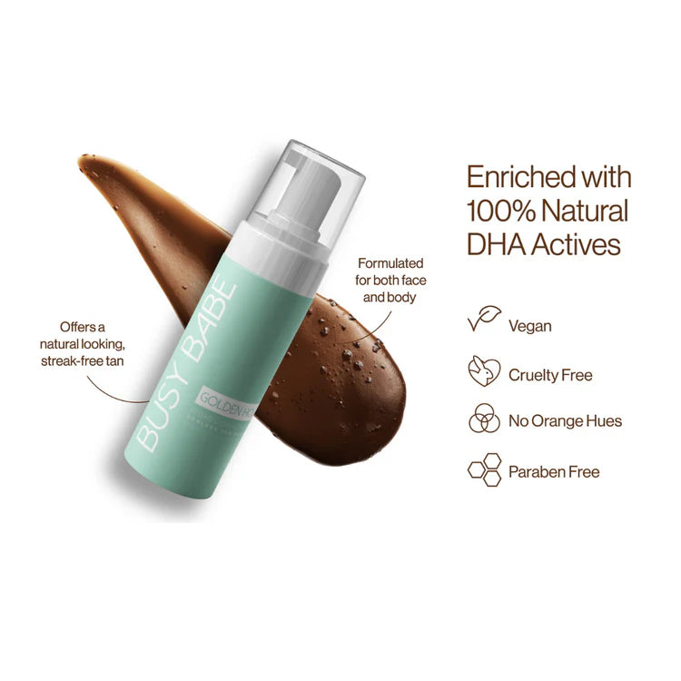 Busy Babe | Golden Hour Self Tan Mousse w/Mitt
